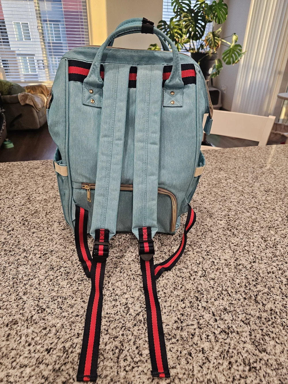 AFBP Sydney Breast Pump Diaper Bag Backpack - Seafoam